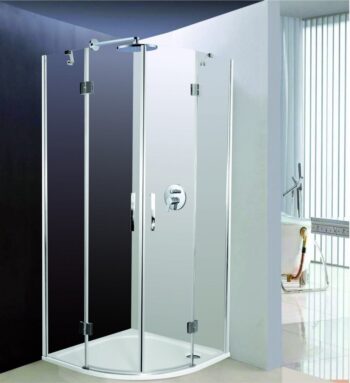 OLSEN SPA - Štvrťkruhový sprchovací kút VIVEIRO NEW OLBVIVP90CCBV