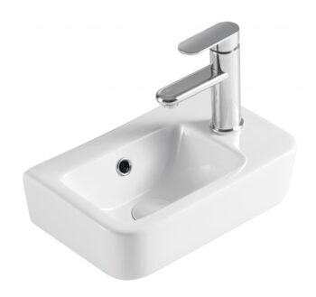OLSEN SPA - Umývadielko PICCOLO 37,5 × 24,5 × 13,5 cm - Spôsob vykonania - Pravé OLKLT10100R