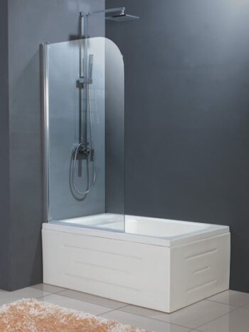 OLSEN SPA - Vaňová zástena HOPA EVORA - Farba rámu zásteny - Hliník chróm, Rozmer A - 80 cm, Smer zatváranie - Univerzálny Ľavé / Pravé, Výplň - Číre bezpečnostné sklo - 5 mm BCEVOR80CC