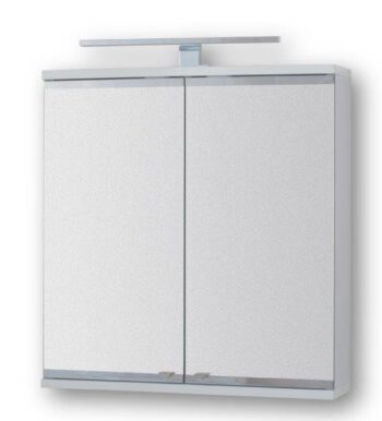 OLSEN SPA - Vrchný zrkadlová skrinka ARLES s LED osvetlením - Rozmery skriniek - 60 × 64 × 15 cm OLNARL60