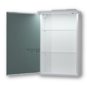 OLSEN SPA - Vrchný zrkadlová skrinka NICE s LED osvetlením - Rozmery skriniek - 40 × 64 × 15 cm OLNNIC40