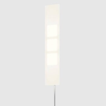 OMLED stojaca lampa One f3l, nerezová oceľ/čierna, OLED