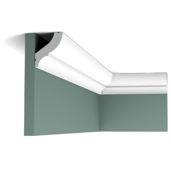 ORAC Decor, ORAC stropná lišta CB502 elegantná, 2000x59x49 mm, biela