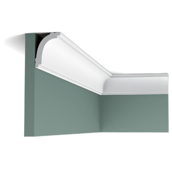 ORAC Decor, ORAC stropná lišta CB523 elegantná, 2000x59x44 mm, biela