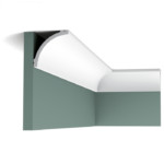 ORAC Decor, ORAC stropná lišta CB524 jednoduchá, 2000x90x90 mm, biela
