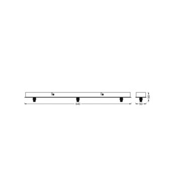 OSRAM Baldachin VINTAGE 1906 PENDULUM, čierny, dĺžka 54 cm