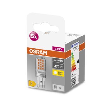 OSRAM Base PIN LED kolík G9 4,2W 470lm 5ks