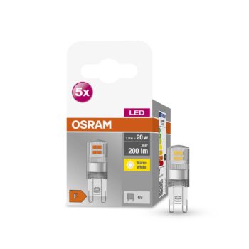OSRAM Base PIN LED s kolíkom G9 1,9 W 2 700 K 5 ks