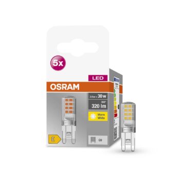 OSRAM Base PIN LED s kolíkom G9 2,6W 320 lm 5ks
