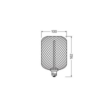 OSRAM Decor LED žiarovka Square E27 3,5W zlatá 1 800K