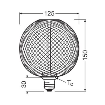 OSRAM Decor LED žiarovka so slameným vláknom E27 3,5 W zlatá 1 800 K