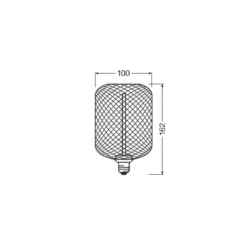 OSRAM Decor LED žiarovka so slamkou E27 3,5W čierna 1800K