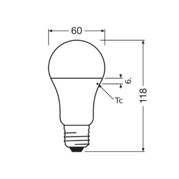 OSRAM LED Classic Star, matná, E27, 10 W, 4 000 K, 1 055 lm