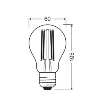 OSRAM LED Classic, žiarovka, E27, 5 W, 1 055 lm, 4 000 K