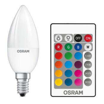 OSRAM LED E14 4,2W Star+ sviečka matná remote