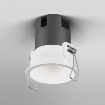 OSRAM LED-Einbauspot TWIST, biela/biela, 830, Ø 7 cm, kov