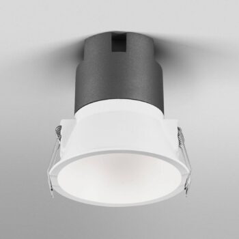 OSRAM LED-Einbauspot TWIST, biela/biela, 830, Ø 9,3 cm, kov