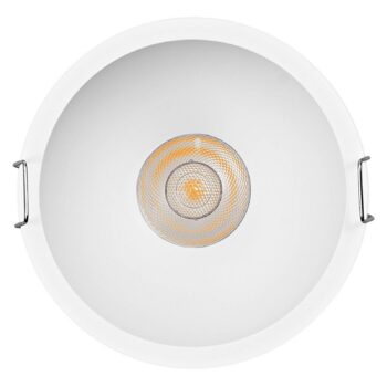 OSRAM LED-Einbauspot TWIST, biela/biela, 830, Ø 9,3 cm, kov