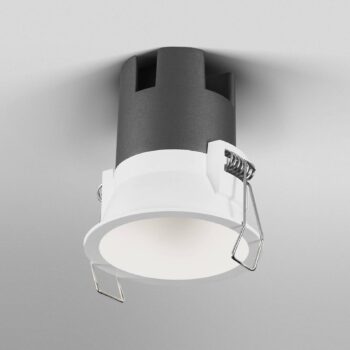 OSRAM LED-Einbauspot TWIST, biela/biela, 840, Ø 7 cm, kov