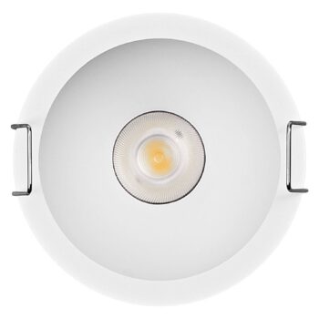 OSRAM LED-Einbauspot TWIST, biela/biela, 840, Ø 7 cm, kov
