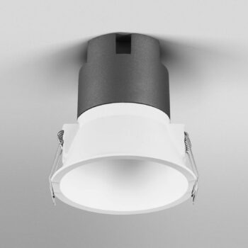OSRAM LED-Einbauspot TWIST, biela/biela, 840, Ø 9,3 cm, kov