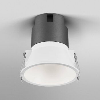 OSRAM LED-Einbauspot TWIST, biela/biela, 840, Ø 9,3 cm, kov