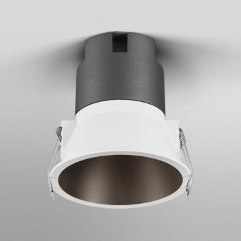 OSRAM LED-Einbauspot TWIST, biela/čierna 830 Ø 9,3 cm kov