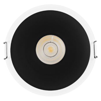 OSRAM LED-Einbauspot TWIST, biela/čierna 830 Ø 9,3 cm kov