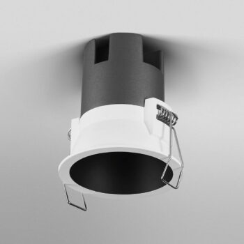 OSRAM LED-Einbauspot TWIST, biela/čierna, 840, Ø 7 cm kov