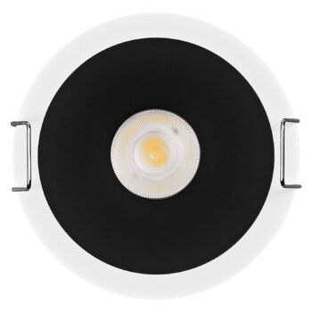 OSRAM LED-Einbauspot TWIST, biela/čierna, 840, Ø 7 cm kov