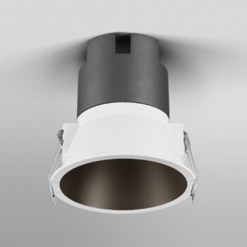 OSRAM LED-Einbauspot TWIST, biela/čierna 840 Ø 9,3 cm kov