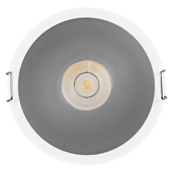 OSRAM LED-Einbauspot TWIST, biela/strieborná, 840 Ø 9,3 cm kov