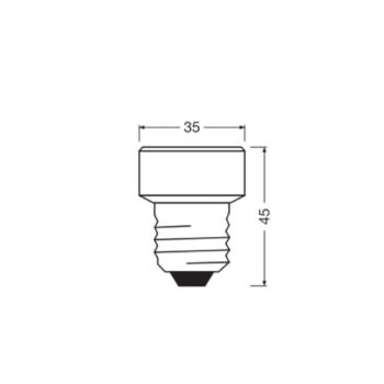 OSRAM LED Star Flat E27 3,5 W 4 000 K 3-stupňové stmievanie s vymeniteľným