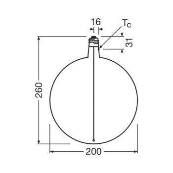OSRAM LED Vintage Big Globe E27 4,8W 818 Žiarovka hnedá stmavená