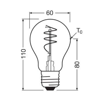 OSRAM LED Vintage E27 5,9W 2 700K špirálové vlákno číre