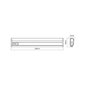 OSRAM LED akumulátorová podstavná lampa LINEAR MOBILE, 30 cm senzor USB
