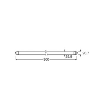 OSRAM LED lampa na rastliny T8 10W trubica Fluora 2 500K 90cm