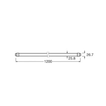 OSRAM LED lampa na rastliny T8 15W trubica Fluora 2 500K 120cm