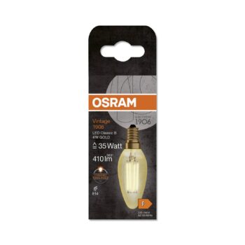 OSRAM LED lampa na sviečku Vintage 1906, E14 Žiarovka 4W 824 zlatá
