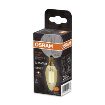 OSRAM LED lampa na sviečku Vintage 1906, E14 Žiarovka 4W 824 zlatá