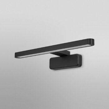 OSRAM LED nástenné svetlo ORBIS DISC BAR, čierna, 40 cm, IP44 CCT
