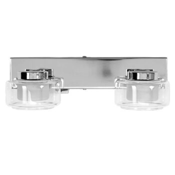 OSRAM LED nástenné svetlo ORBIS FLAME, chróm, 2-pl., CCT, IP44