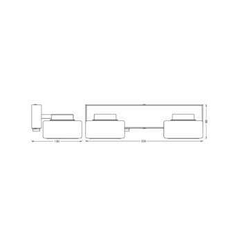 OSRAM LED nástenné svetlo ORBIS FLAME, chróm, 2-pl., CCT, IP44