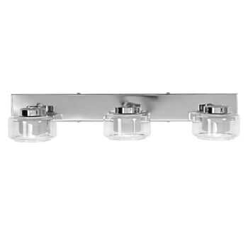 OSRAM LED nástenné svetlo ORBIS FLAME, chróm, 3-pl., CCT, IP44