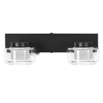 OSRAM LED nástenné svetlo ORBIS FLAME, čierne, 2-pl., CCT IP44