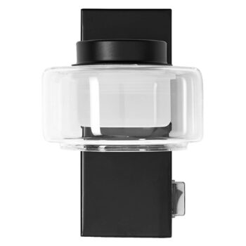 OSRAM LED nástenné svetlo ORBIS FLAME, čierne, kovové, IP44 CCT