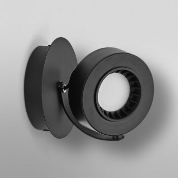 OSRAM LED nástenný reflektor VENUS, čierny, 1-pl. Kov 3 000 K