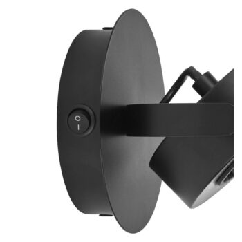 OSRAM LED nástenný reflektor VENUS, čierny, 1-pl. Kov 3 000 K