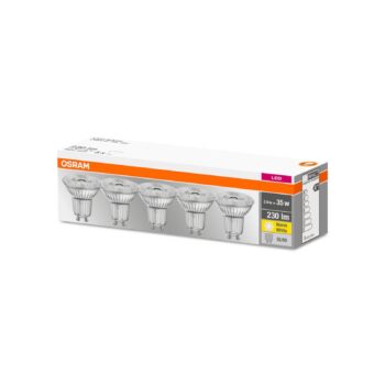 OSRAM LED reflektor GU10 2,6W 2 700K 230lm 36° 5ks