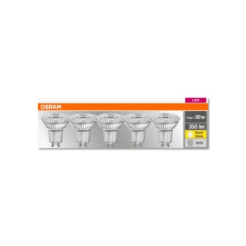 OSRAM LED reflektor GU10 4,3W 36° 2 700K 350lm 5ks